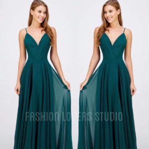 Maxi vestido de tirantes corte A Fashion Studio